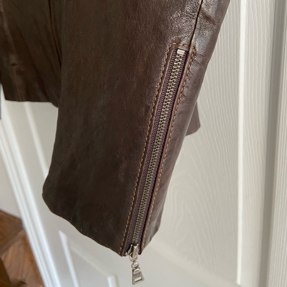 DANIER | Women’s leather jacket with faux fur trim - Picture 5 of 8